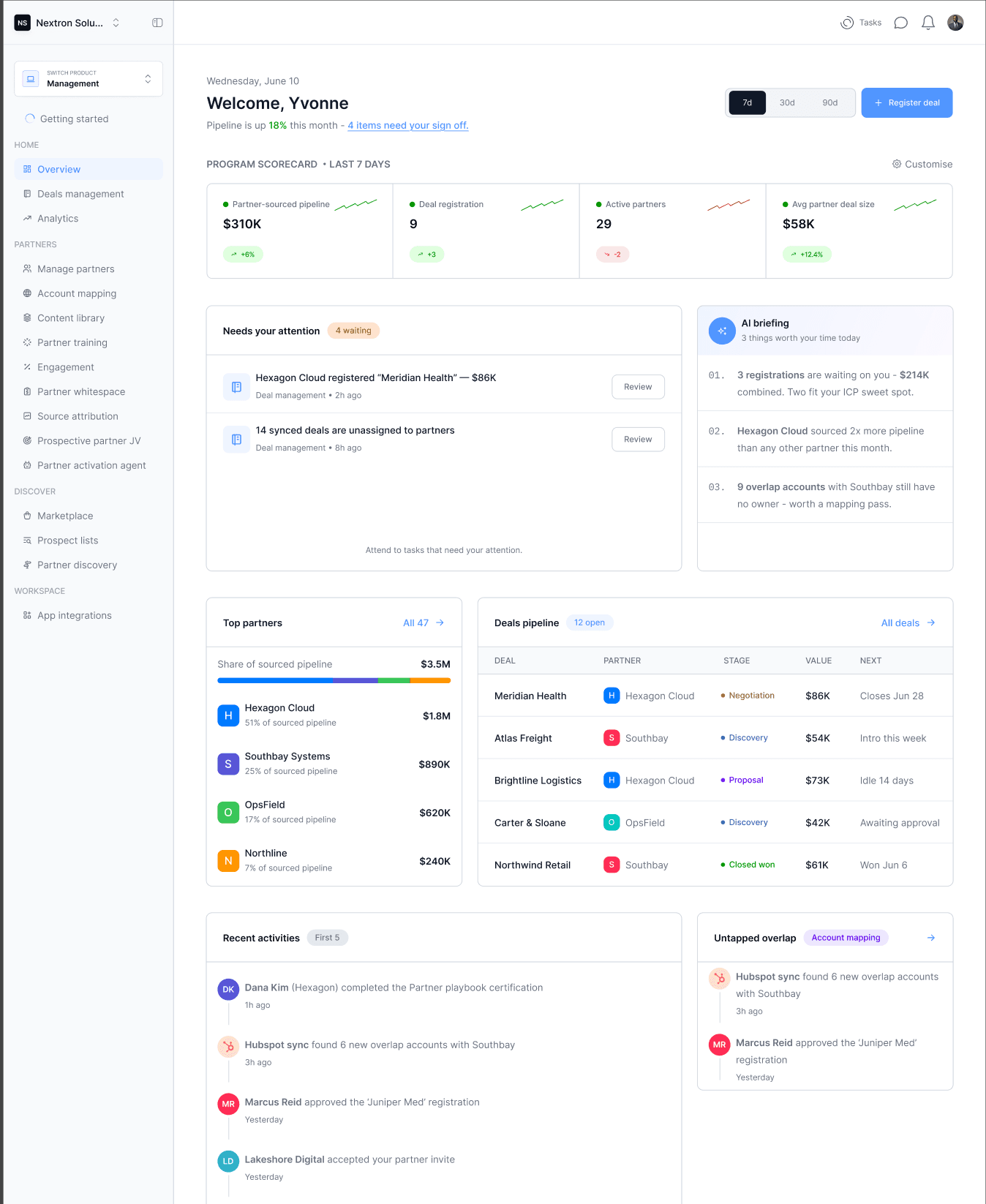 Airstride partner revenue platform overview