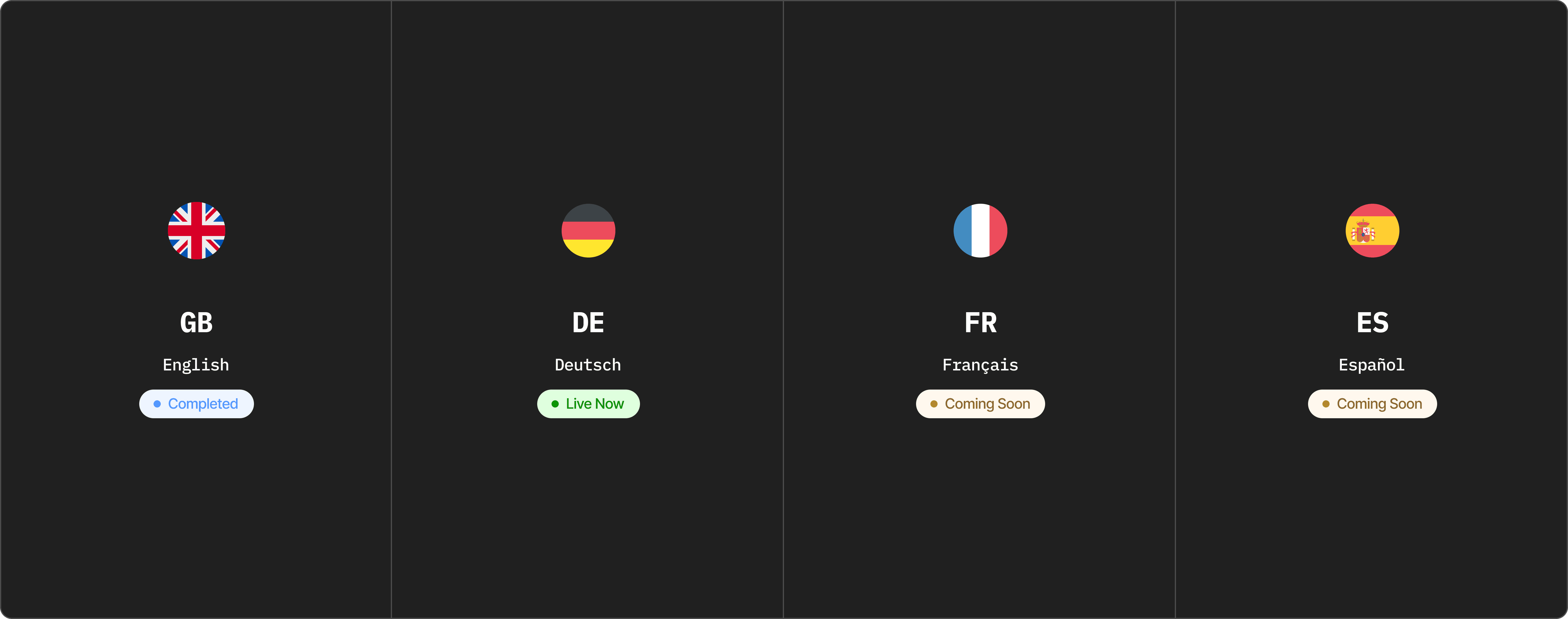 Airstride Multilanguage System.